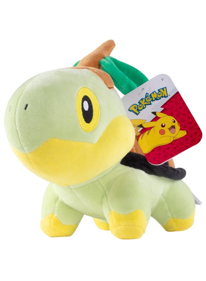 Jazwares Pokémon 8" Turtwig Plush - Officially Licensed - Diamond and Pearl Starter Figure - Authentic Soft Stuffed Animal Toy - Gift for Kids, Boys, Girls - 2+  - Image 2