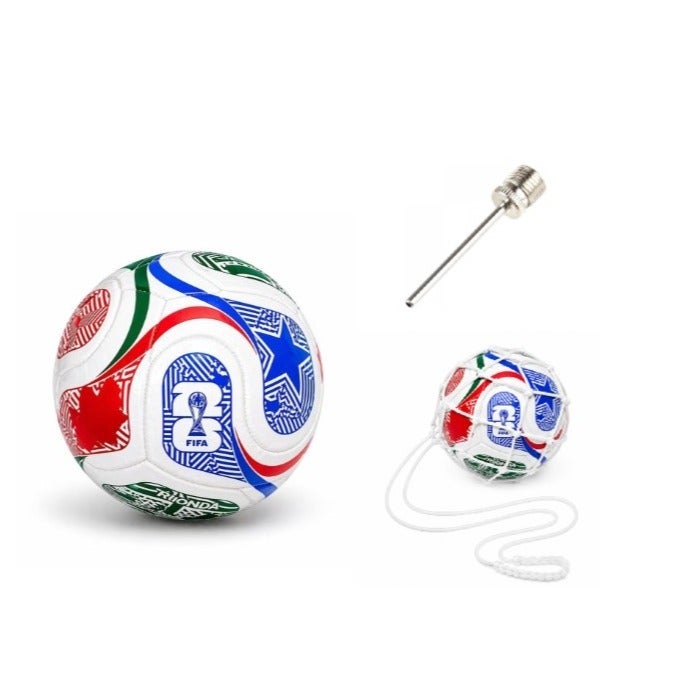 Football Size 5 World Cup Inspired 2026 Model Training Ball, Indoor Outdoor Soccer Ball Durable Soft Touch Match Ball for Kids & Adults