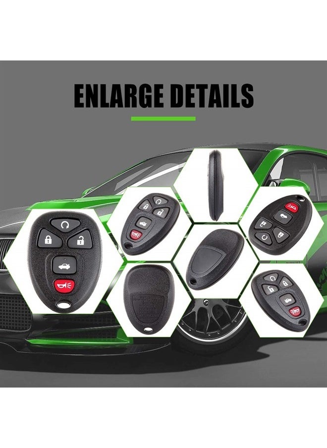 SCITOO - Keyless Entry Remote Start Car Key Fob for 22733524 KOBGT04A Malibu Cobalt G5 G6 Grand Prix Lacrosse Allure 5 Button key clicker - Image 1