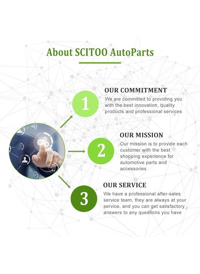 SCITOO - Keyless Entry Remote Start Car Key Fob for 22733524 KOBGT04A Malibu Cobalt G5 G6 Grand Prix Lacrosse Allure 5 Button key clicker - Image 1