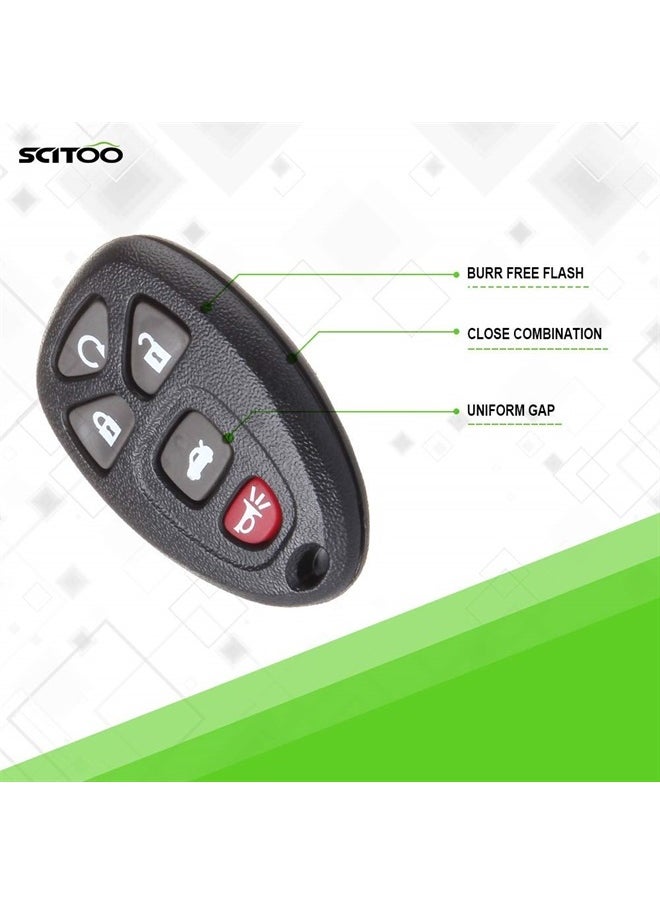 SCITOO - Keyless Entry Remote Start Car Key Fob for 22733524 KOBGT04A Malibu Cobalt G5 G6 Grand Prix Lacrosse Allure 5 Button key clicker - Image 1