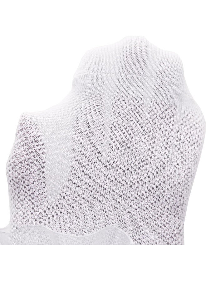 Looching Looching Baby Toddlers Girls White Cotton Princess Style Ruffles Lace Top Frilly Mesh Socks with Bowknot Pack of 6  - Image 5
