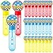 Rotatingpals 24 Pcs Cartoon Toy Bubble Wands Blue Sky White Clouds and Cow Print Mini Bubble Party Favor for Kids Toddlers Birthday Goody Bag Stuffer Filler Classroom Reward GiftsRed Yellow Blue - Image 2