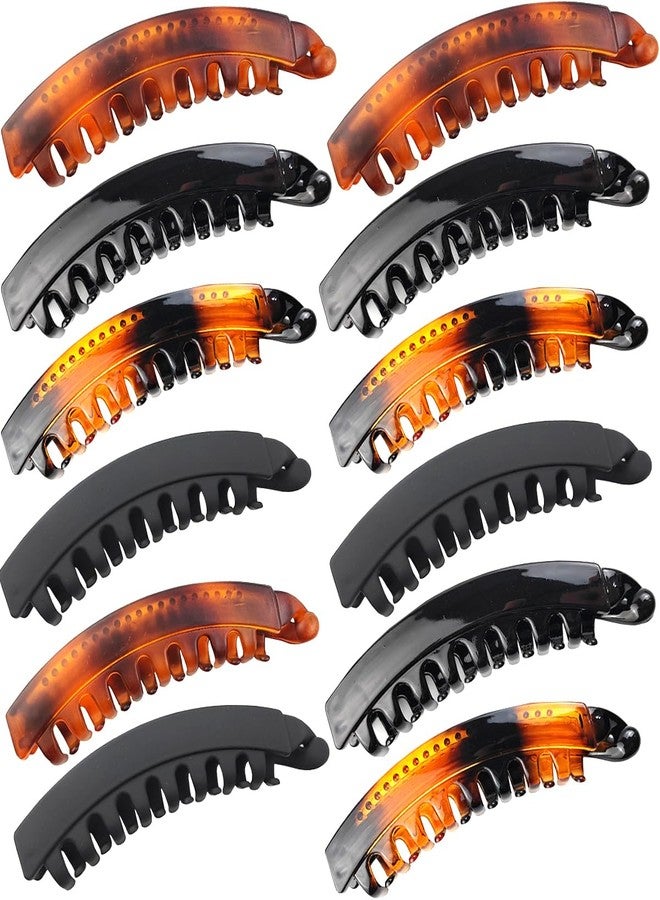 ROYHOO Large Banana Hair Combs, Nonslip Clincher Combs for Thin and Medium Thick Hair, Strong Hold Ponytail Holders for Women and Girls - Image 1
