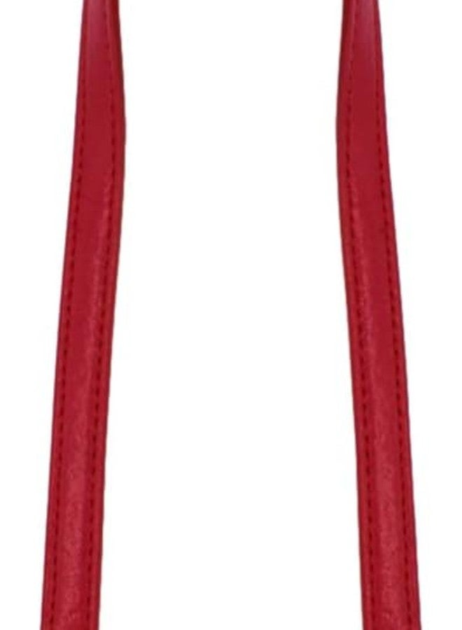 klarako 2pcs 24 Leather Purses Straps Leather Bag Handles Replacement Purse Straps Handbag Bag Wallet Straps (Red)  - Image 3