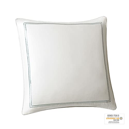 Harbor House Modern Fashionable Design Euro Sham European Square Decorative Pillow Cover, Zipper Closure (Pillow Insert NOT Included), 26x26, Chelsea Ivory - Image 4