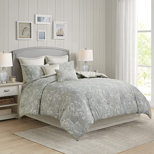 Harbor House Modern Fashionable Design Euro Sham European Square Decorative Pillow Cover, Zipper Closure (Pillow Insert NOT Included), 26x26, Chelsea Ivory - Image 3