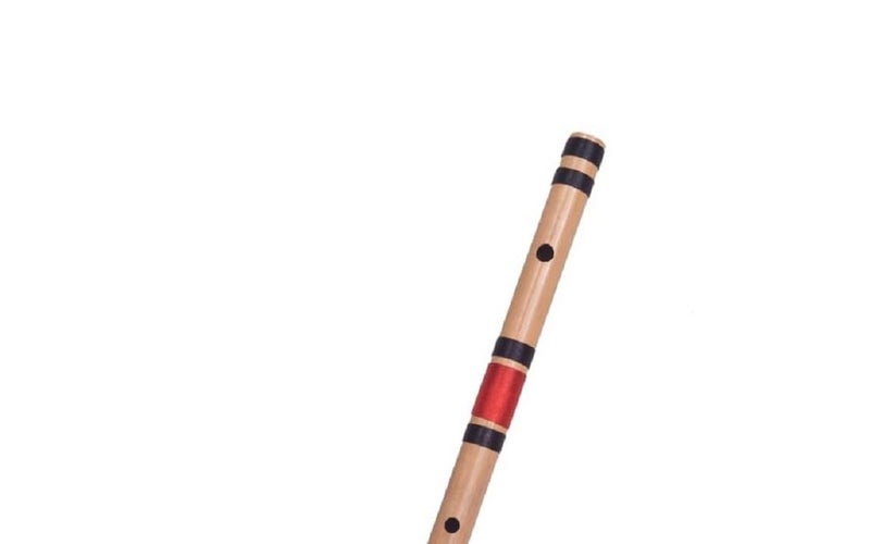 IBDA فلوت من الخيزران | نغمة طبيعية سي شارب | للمحترفين/المبتدئين | 19 بوصة بانسوري من الخيزران | آلة موسيقية باسوري | أحمر - Image 5