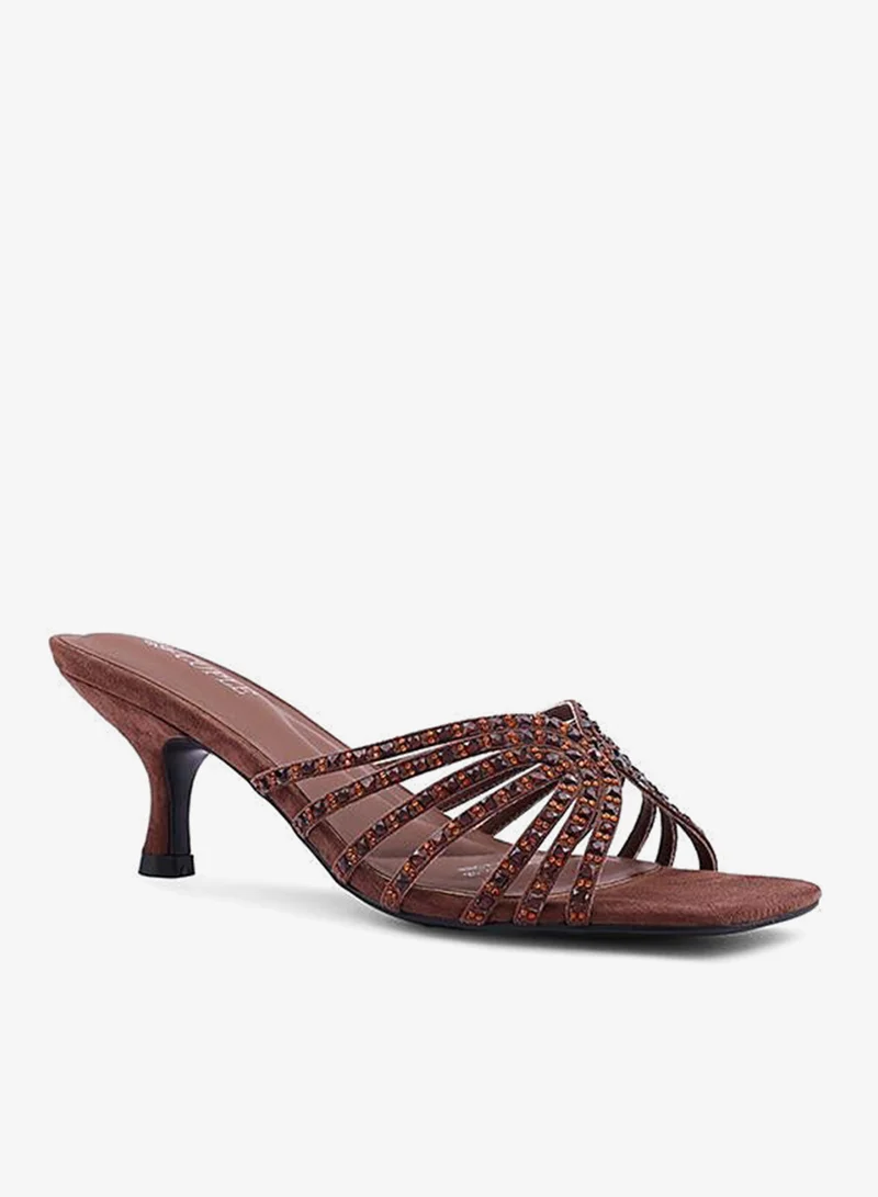 كابلي صنادل نسائية مسطحة منزلقة