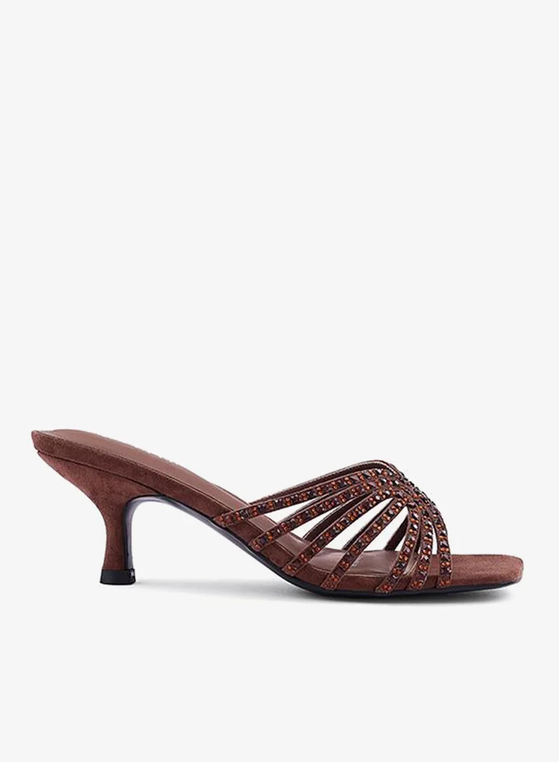 كابلي صنادل نسائية مسطحة منزلقة