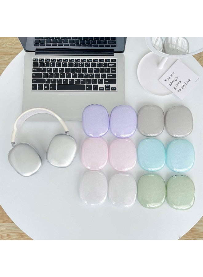 Suitable For AirPodsMax2 Headset Protective Case Apple Headset TPU Transparent Anti-Drop Soft Shell Earphone Case-Color:Translucent Powder (bare Shell)-Applicable Models:Universal For Apple Airpodsmax1/2 Generation  - Image 2
