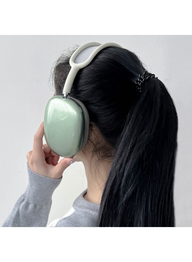 Suitable For AirPodsMax2 Headset Protective Case Apple Headset TPU Transparent Anti-Drop Soft Shell Earphone Case-Color:Translucent Powder (bare Shell)-Applicable Models:Universal For Apple Airpodsmax1/2 Generation  - Image 4