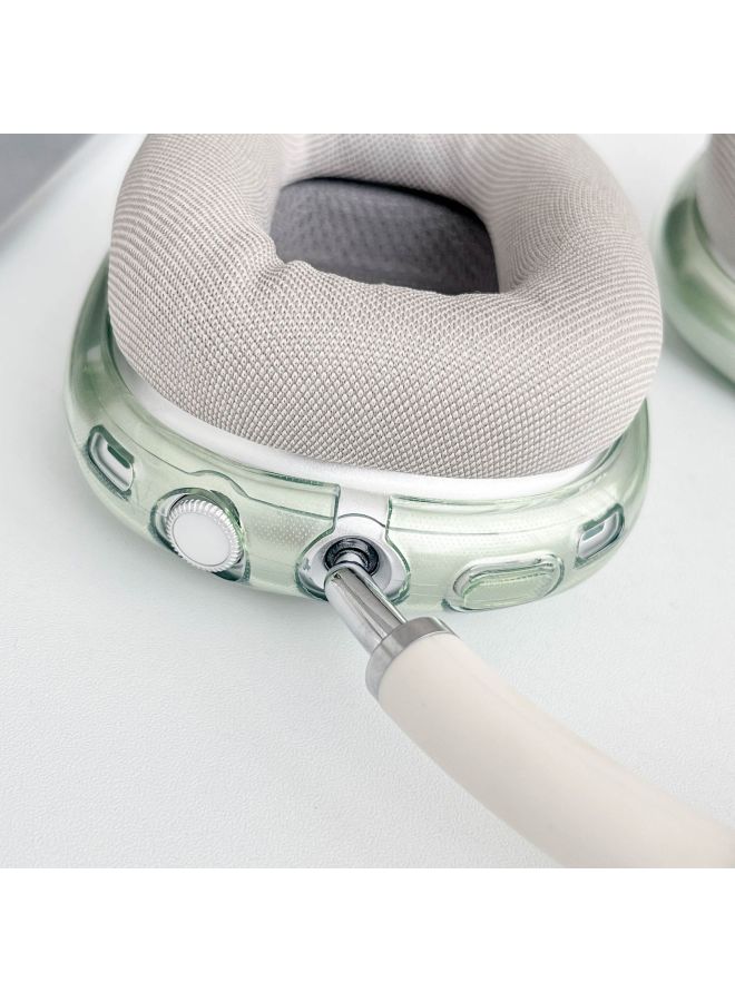 Suitable For AirPodsMax2 Headset Protective Case Apple Headset TPU Transparent Anti-Drop Soft Shell Earphone Case-Color:Translucent Powder (bare Shell)-Applicable Models:Universal For Apple Airpodsmax1/2 Generation  - Image 5