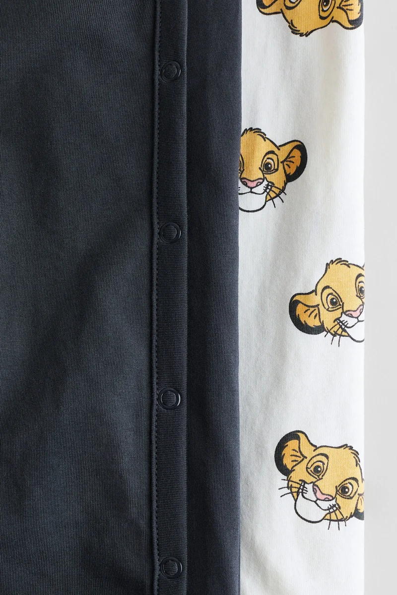 اتش اند ام بيجاما مزينة برسمة عبوة من قطعتين