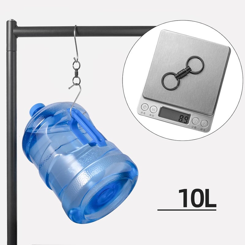 FEGVE Titanium Quick Release Keychain with 4 Key Rings - Image 5