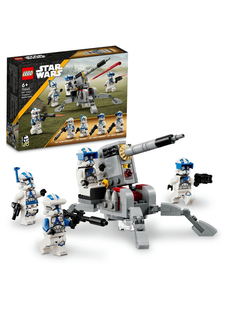 LEGO Star Wars™ 501st Clone Troopers™ Battle Pack 75345 Building Toy Set (119) Pieces  - Image 1