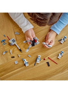 LEGO Star Wars 501St Clone Troopers Battle Pack 75345 Building Toy Set; Gift Idea For Kids Aged 6 And Over; Features 4 Characters, Plus A Buildable Av-7 Anti-Vehicle Cannon With A Spring-Loaded Shooter (119 Pieces)  - Image 4