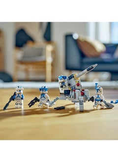 LEGO Star Wars 501St Clone Troopers Battle Pack 75345 Building Toy Set; Gift Idea For Kids Aged 6 And Over; Features 4 Characters, Plus A Buildable Av-7 Anti-Vehicle Cannon With A Spring-Loaded Shooter (119 Pieces)  - Image 5