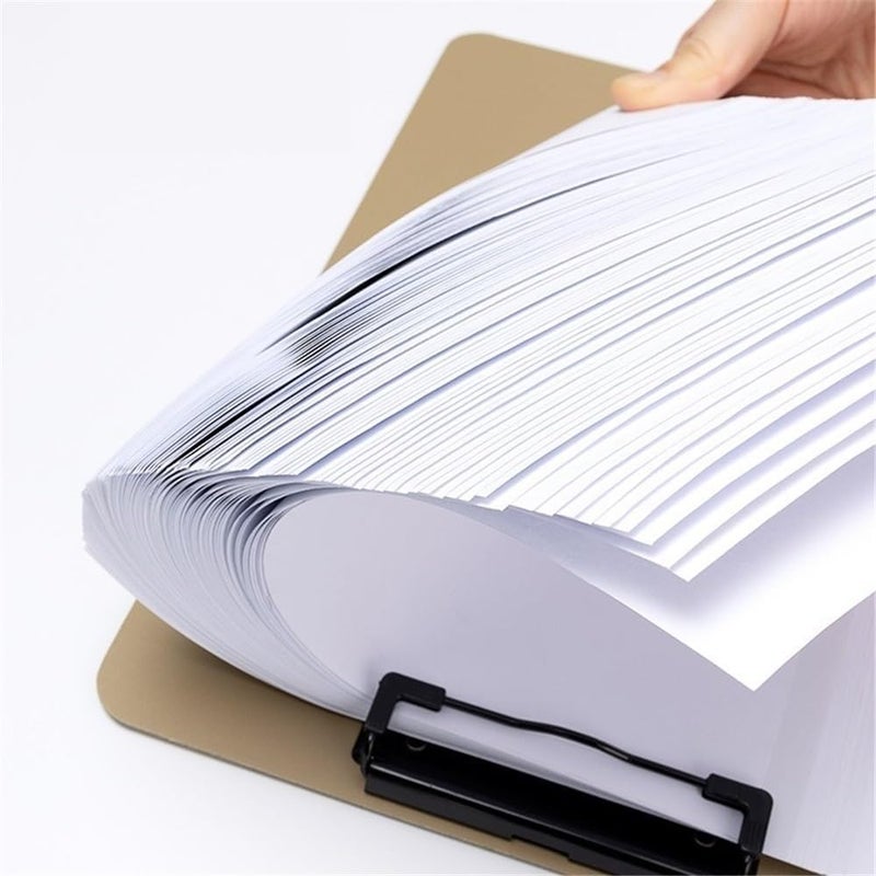 مجلدات ملفات 5 قطع، مشبك واحد، مجلد A4، متعدد الوظائف، قابل للطي، لوحة كتابة، تخزين بيانات، لوازم مكتبية، منظم ملفات (أسود) - Image 4
