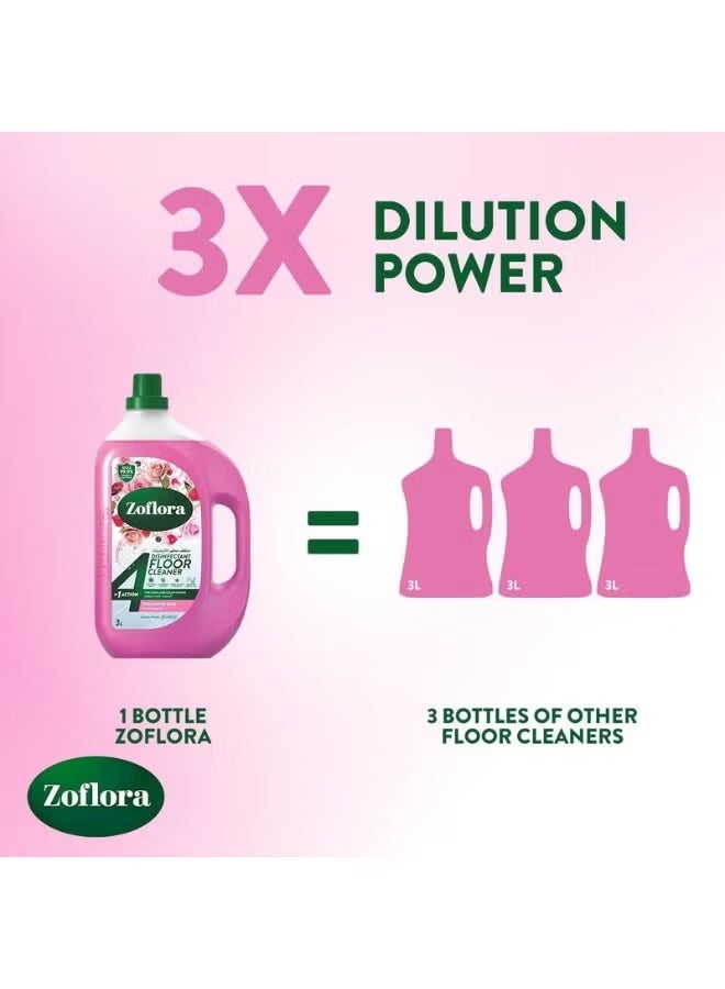 Zoflora Enchanted Rose Diluted Disinfectant Floor Cleaner – 3L - Image 4