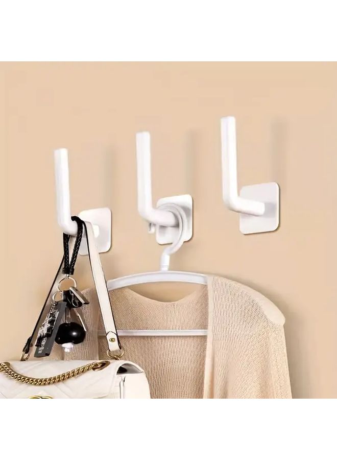 1pc No Drill Wall Mount Hook Traceless Hanging Rack For Kitchen Towels Paper Rolls - Image 1