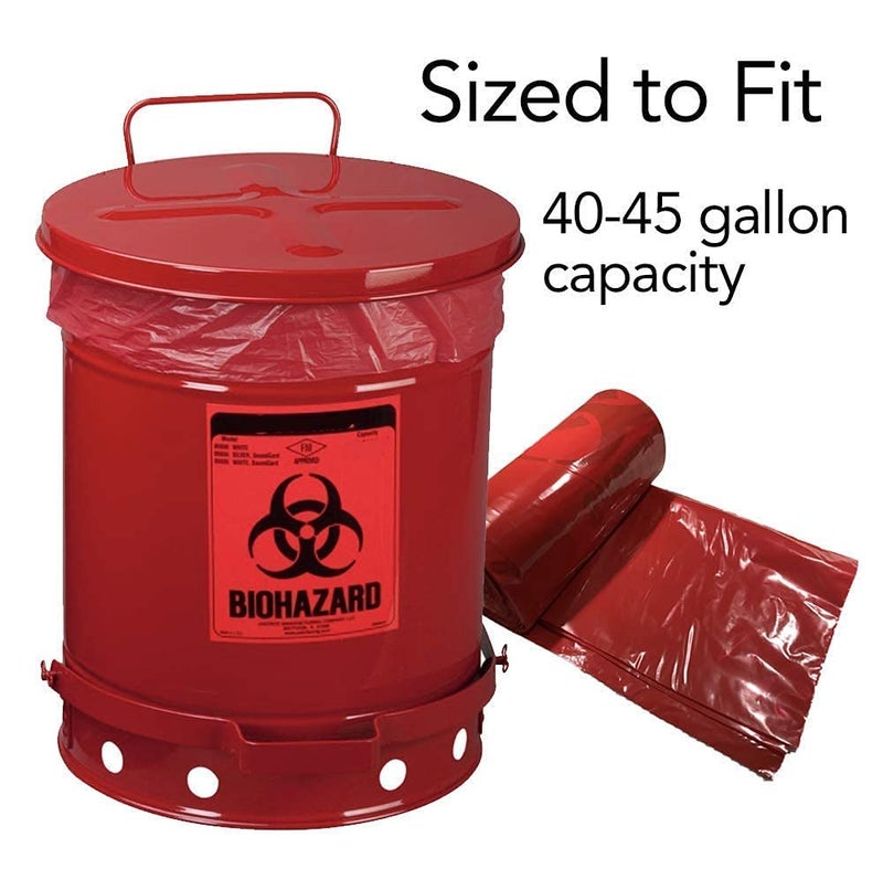Eco Tone Red BiohazardBiomedical Waste Bag 19 21 Inches Pack of 200 Pcs Medium Size - Image 4