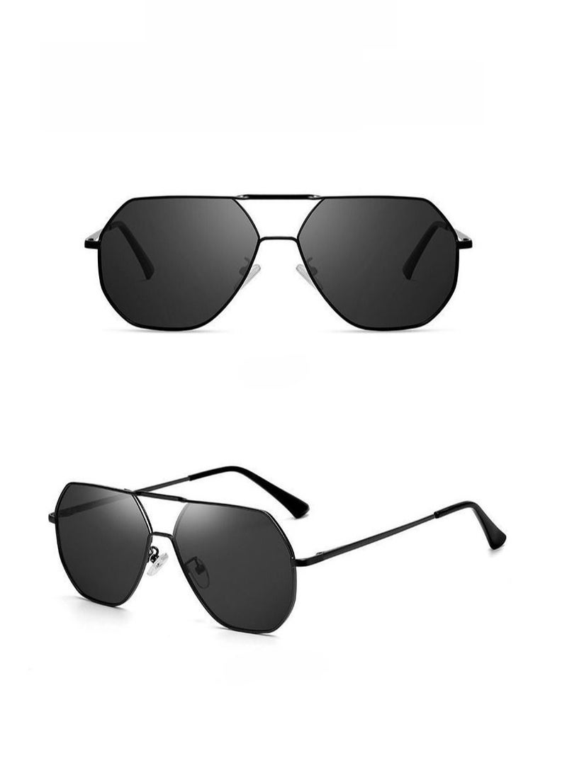 HDCRAFTER Men's Polarized UV400 Metal Frame Sunglasses - Image 2