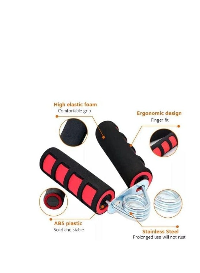 N3 Grip Strength Trainer, Hand Grip Exerciser Strengthener Forearm Strengthener, Hand Exerciser for Muscle Building and Injury Recovery Wrist And Finger Strengthener 13x9.5x3cm Multicolour (2Pc) - Image 5