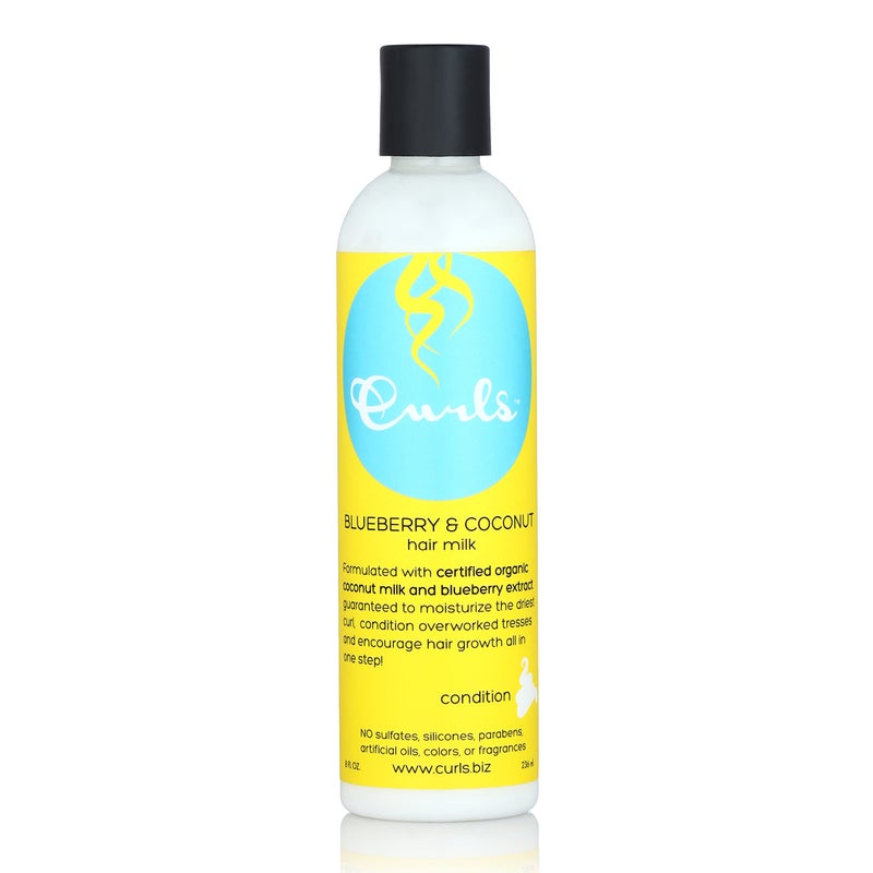 Curls Blueberry & Coconut Hair Milk – 8 oz, Curl Hydration & Styling Cream - Image 5