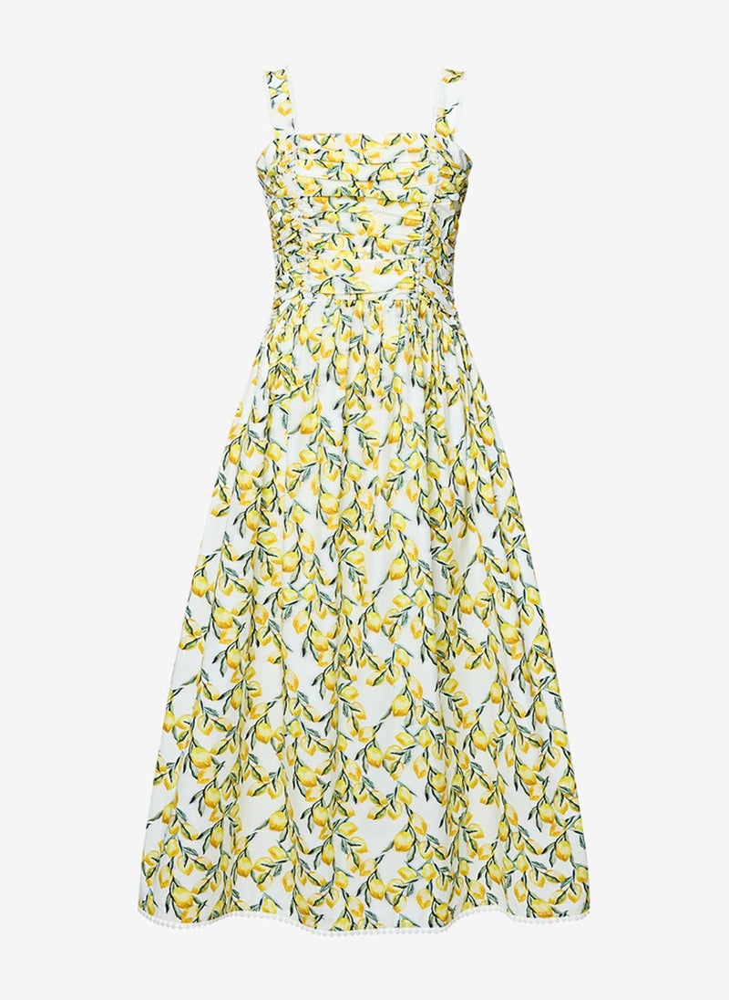 French Connection Women's Citrus Multi Citrus Barletta Midi Dress - Image 5