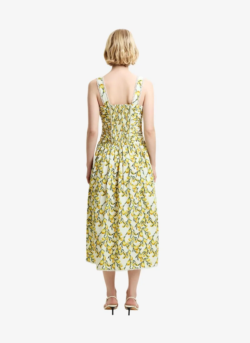 French Connection  Women's Citrus Multi Citrus Barletta Midi Dress for Women | Best Price UAE