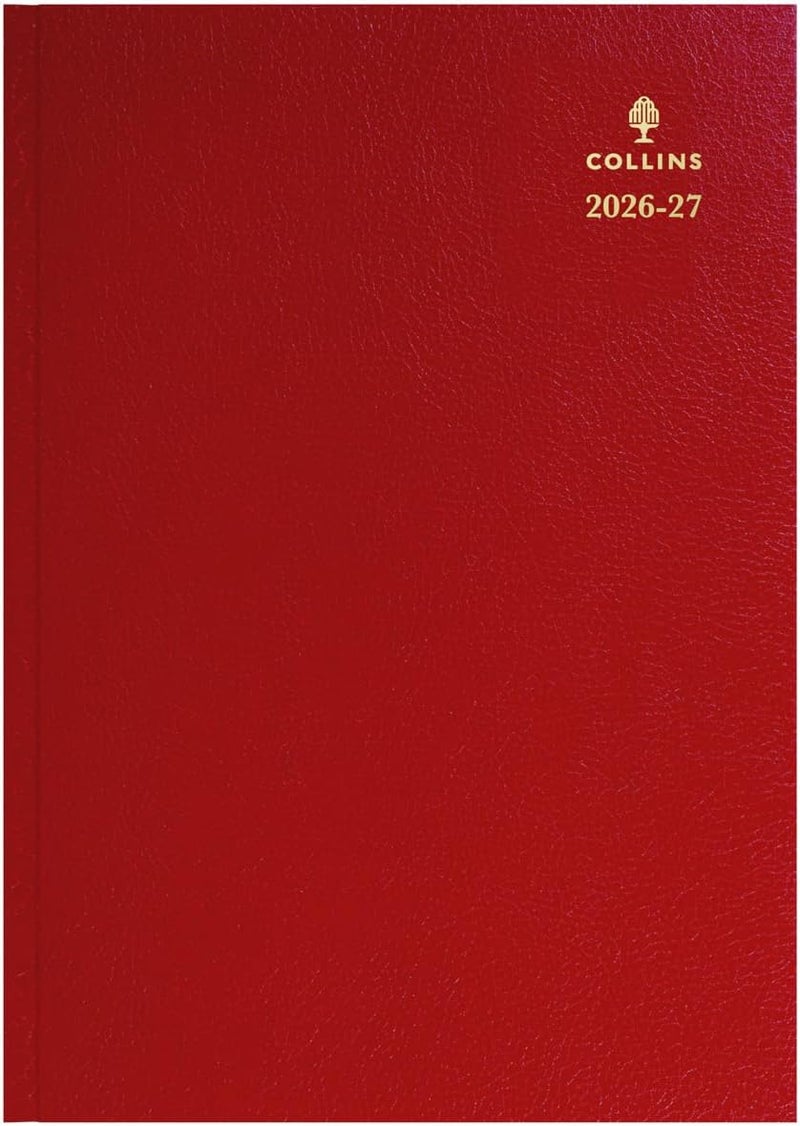 Collins 2026-2027 Mid/Academic Year Planner - 13 Month A4 Day-to-Page - Hard Cover - Collins Debden Desk Diary Red (44M.15-2627) - Image 2