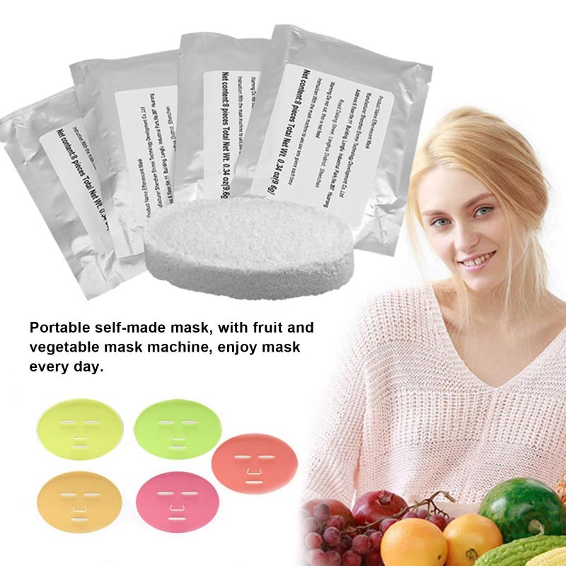 Collagen for Face Mask Machine Collagen Tablet DIY Natural Fruit Vegetable Facial Care Mask Suitable for Voice Broadcasting Full Automation Mask Maker Machine (32Pcs) - Image 5