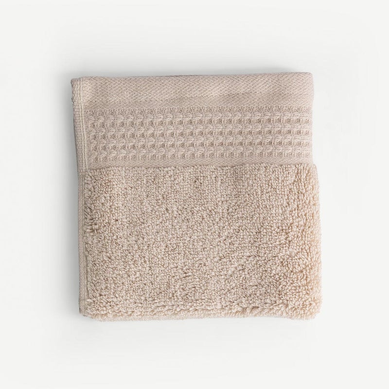 OC HOME منشفة وجه بلون الرمل 30x30 سم للجميع