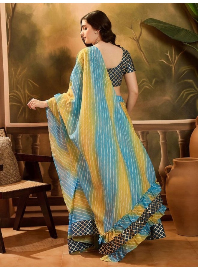 أيه كيه إس طقم لينجا تشولي كوتا دوريا أزرق متدرج بتفاصيل جوتا - Image 4