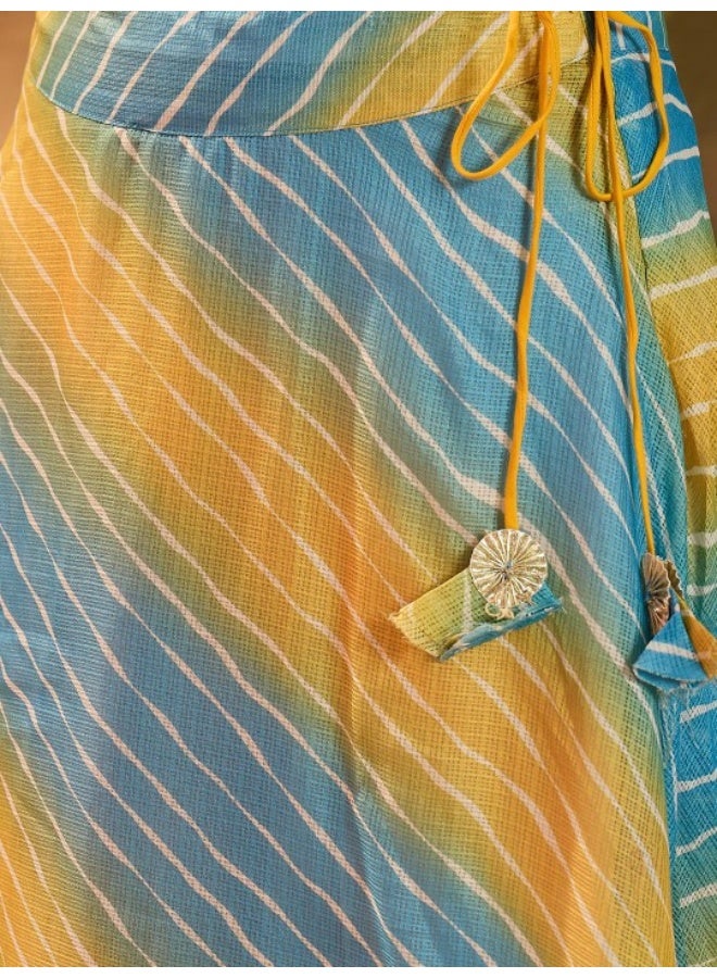 أيه كيه إس طقم لينجا تشولي كوتا دوريا أزرق متدرج بتفاصيل جوتا - Image 3