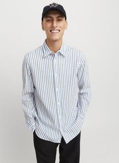 JACK & JONES JPRBLULIAM DOBBY STRIPE L/S SHIRT  - Image 3