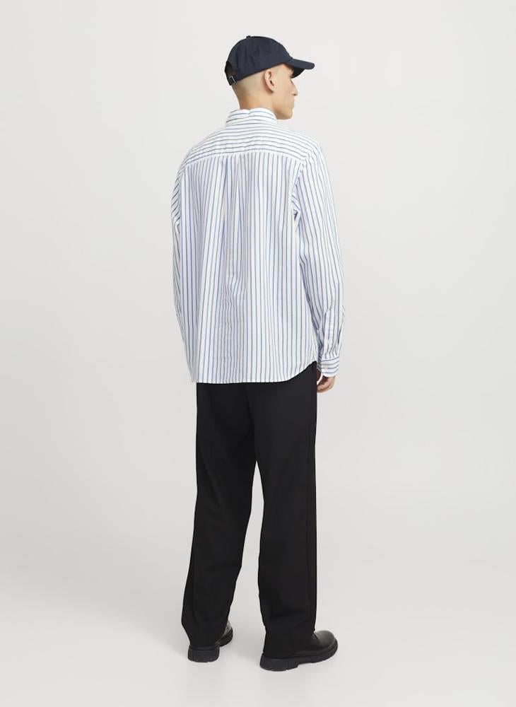 JACK & JONES JPRBLULIAM DOBBY STRIPE L/S SHIRT  - Image 2