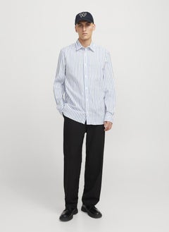 JACK & JONES JPRBLULIAM DOBBY STRIPE L/S SHIRT  - Image 4