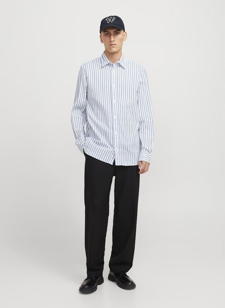 JACK & JONES JPRBLULIAM DOBBY STRIPE L/S SHIRT  - Image 4