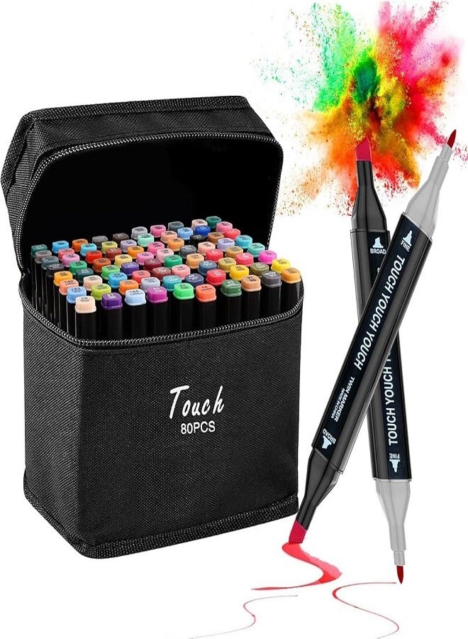 80-Piece Graphic Marker Pen Multicolour - Image 2