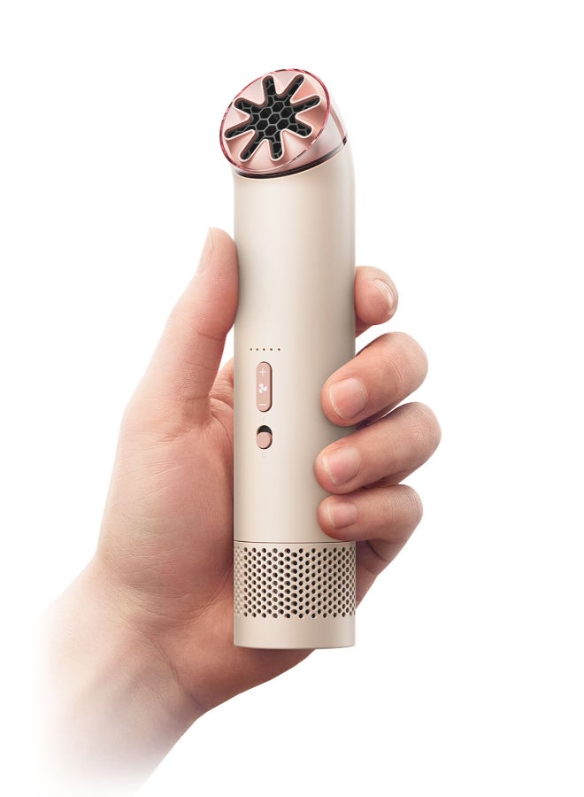 dyson Unique HushJet™ air projection| Powerful| Quiet| Fast evaporative cooling Fan HushJet Mini Cool Stone / Blush - Image 1