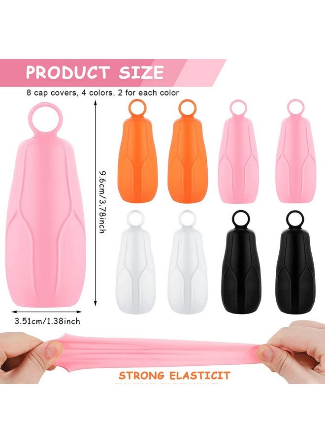 MAYCREATE¬Æ 8pcs Silicone Elastic Sleeves for Travel Bottles for Toiletries Kit, Reusable Leakproof Cover for Travel Bottle, Toiletry Bottles Sleeve Travel Accessories with Loop Handles - Image 2