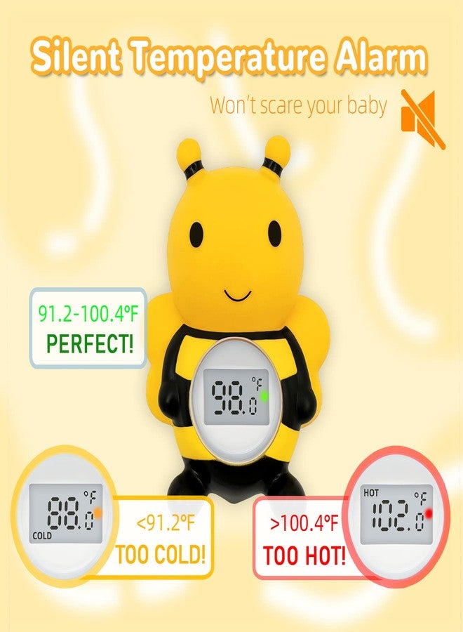 IOG Baby Bath Thermometer Floating Toy - CPC Certified | IP68 Waterproof Water Temperature Thermometer for Bathtub, Tub Toy Gift for Newborn Baby Shower, Infants, Toddlers, Kids (Bee) - Image 3