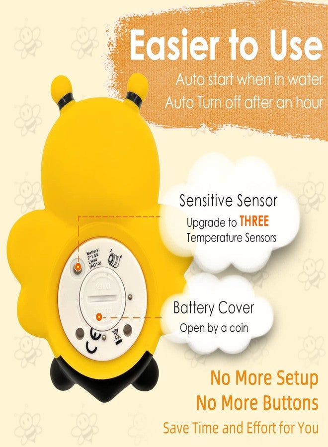 IOG Baby Bath Thermometer Floating Toy - CPC Certified | IP68 Waterproof Water Temperature Thermometer for Bathtub, Tub Toy Gift for Newborn Baby Shower, Infants, Toddlers, Kids (Bee) - Image 4