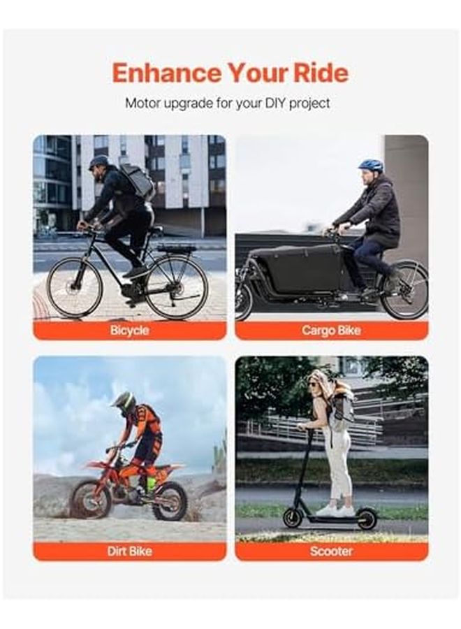 1800 واط 48 فولت محرك تيار مستمر بدون فرشاة 4500 دورة في الدقيقة محرك كهربائي عالي السرعة لعربة الكارت - Image 5