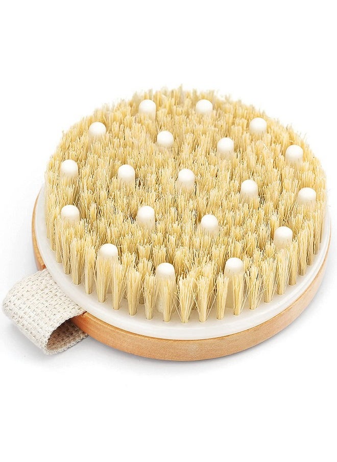 POPCHOSE - Dry Brushing Body Brush Popchose Exfoliating Body Brush For Beautiful Skin Body Scrubber For Cellulite And Lymphatic Drainage Blood Circulation Improvement With Natural Bristles Massage Nodules - Image 1
