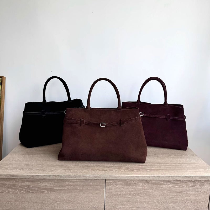 Suede Large-Capacity Briefcase Handbag Women'S Retro Commuter Bag Arrow Bag Women'S Tote Large Storage - Image 2