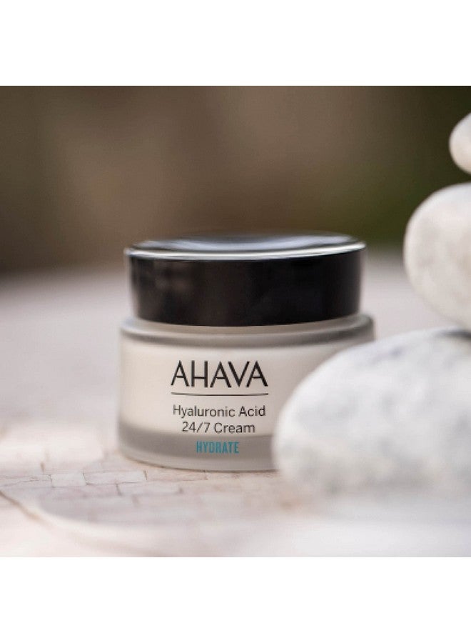 AHAVA Hyaluronic Acid 24/7 Cream - Long-lasting hydration from inside & out, boosts hydration, softening & refining skin's texture, long-term wrinkle prevention, with Osmoter, ATPeptides, 1.7 Fl.Oz - Image 2
