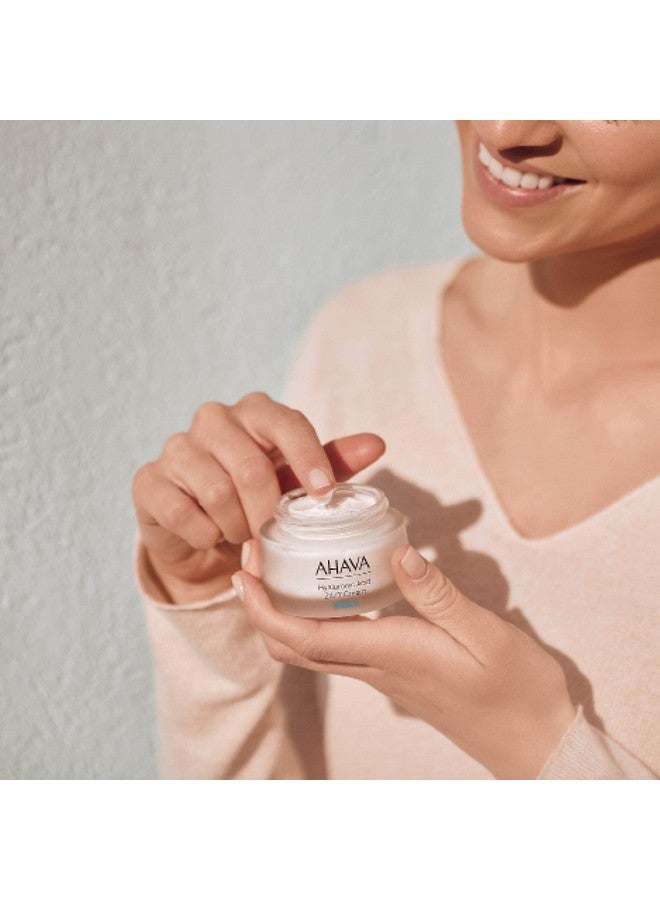 AHAVA Hyaluronic Acid 24/7 Cream - Long-lasting hydration from inside & out, boosts hydration, softening & refining skin's texture, long-term wrinkle prevention, with Osmoter, ATPeptides, 1.7 Fl.Oz - Image 3